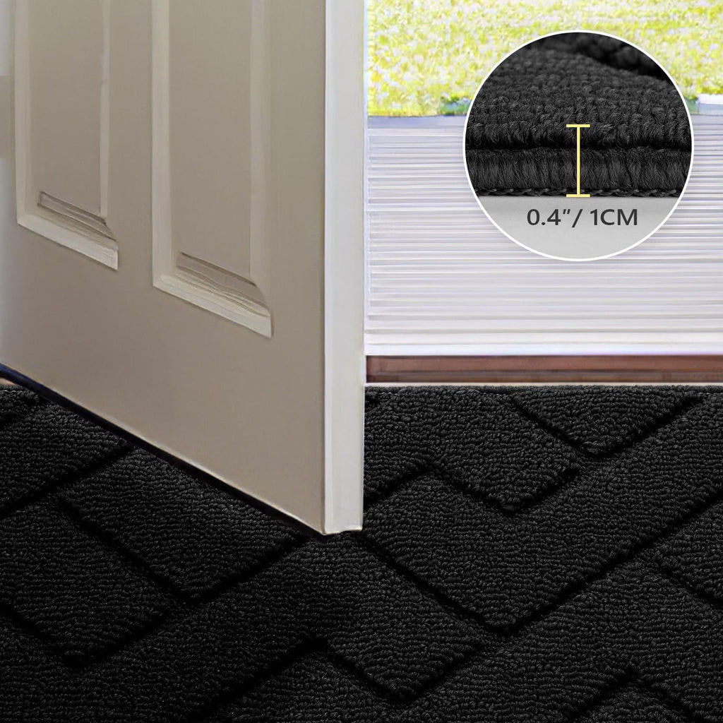 hicorfe Indoor Doormat,Front Back Door Mat Rubber Backing Non Slip Door Mats 24"x35" Absorbent