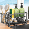 Sponge Holder for Kitchen Sink, 2 Tier Sink Caddy Organizer Countertop with Dish Brush Holder and