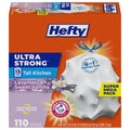 Hefty Ultra Strong 13 Gal Kitchen Trash Bags, Lavender Vanilla, 110ct