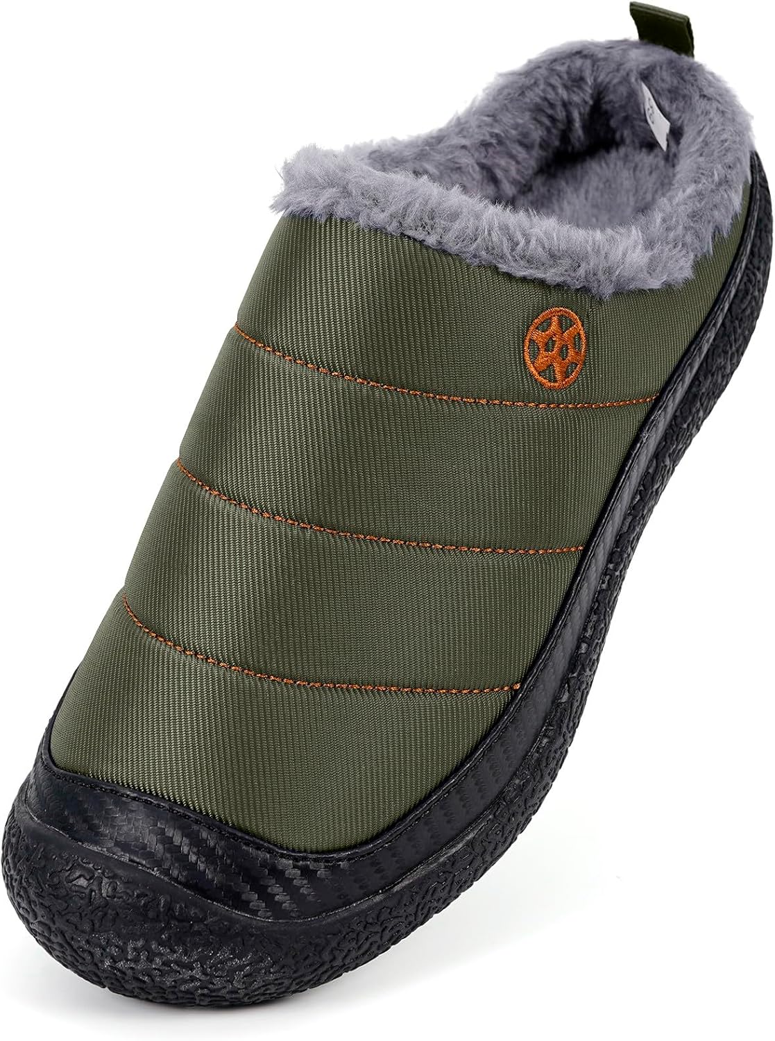 Womens Mens House Slippers Slip on Snow Winter Warm Fully Fur Lined Slippers Indoor Outdoor Shoes