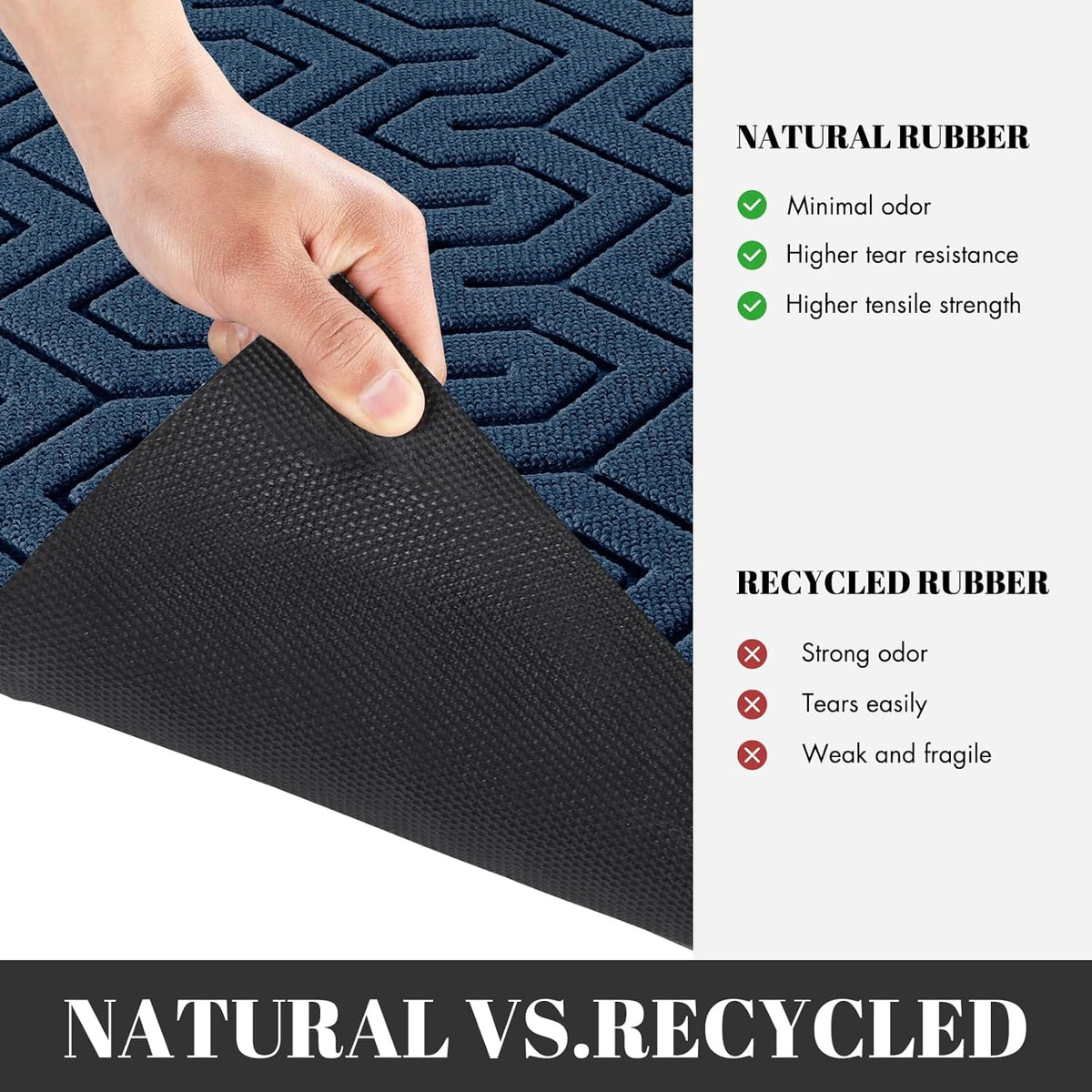 Yimobra Extra Large Door Mat Outside Entrance 60x32, Waterproof Heavy Duty Outdoor Mats for Front