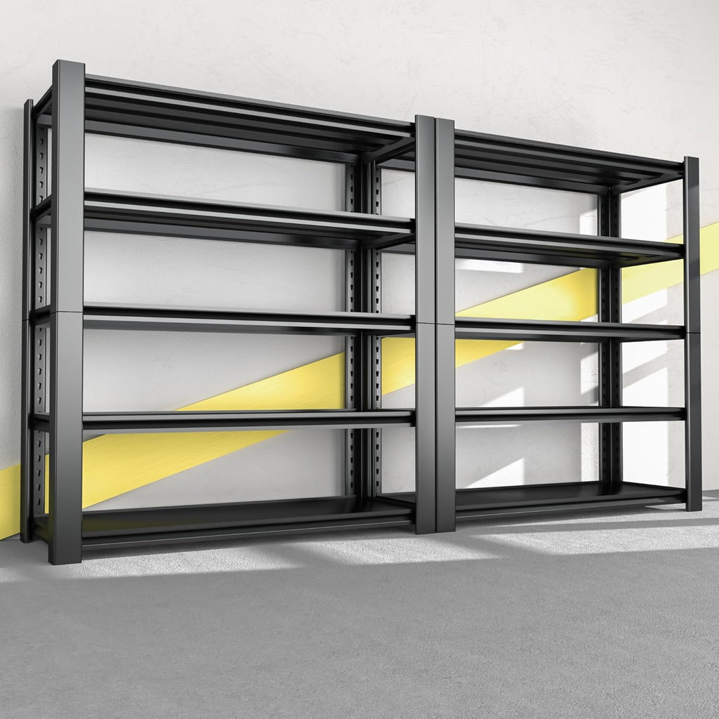 5-Tier Garage Shelving Heavy Duty, 3000 LBS Capacity Metal Storage Rack 76" H x 60" W x 24" D