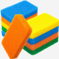 Patelai 10 Pcs Silicone Sponge for Dishes, Kitchen Silicone Dish Scrubber