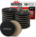 Felt Furniture Sliders Hardwood Floors X-PROTECTOR – 16 PCS 3 1/2" Furniture Sliders – Heavy Duty