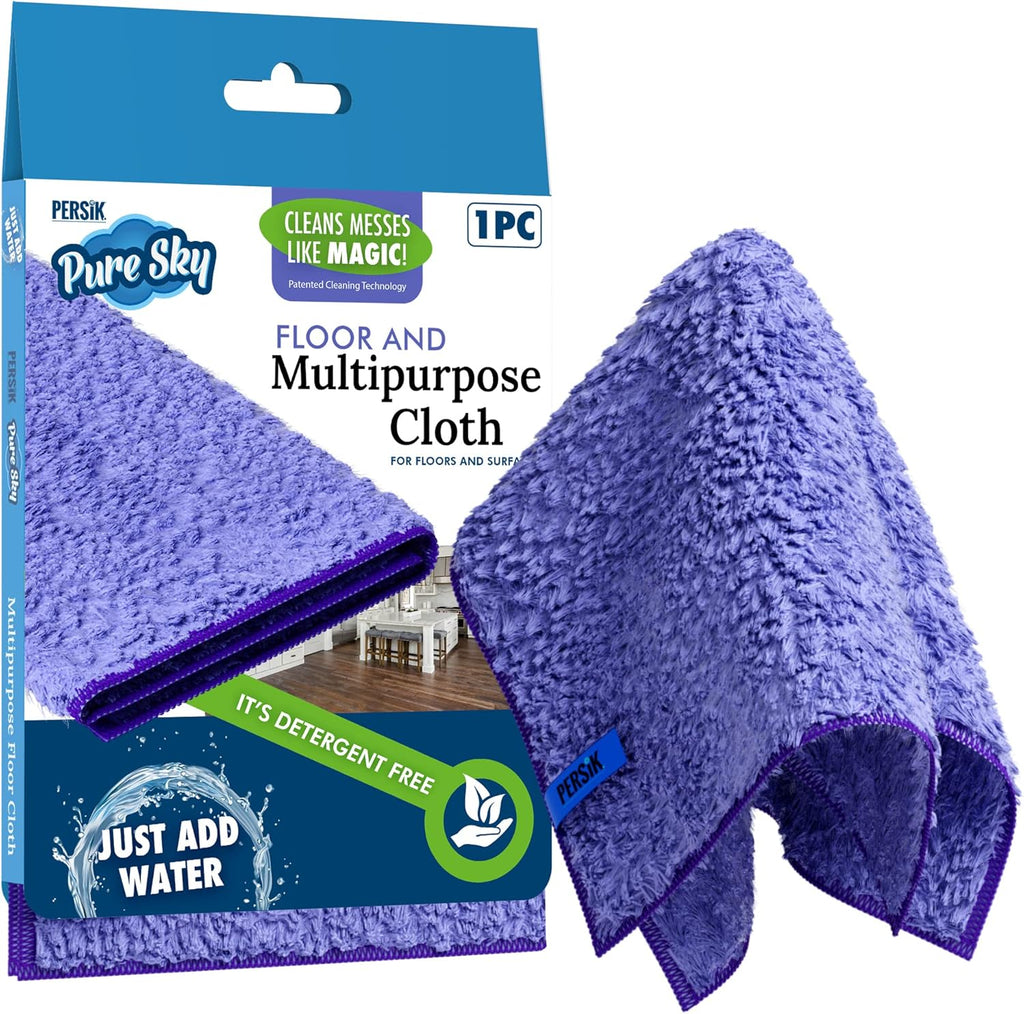 Pure-Sky Magic Deep Clean Cleaning Cloth – JUST ADD Water No Detergents Needed - Multipurpose Ultra