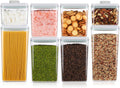 8 Pcs Pop Food Storage Containers Airtight Food Storage Containers Set with Lids Kitchen Pantry