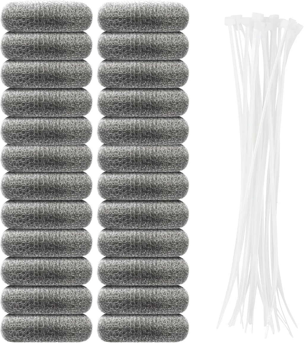 24 PCS Lint Traps, Stainless Steel Lint Catcher for Washing Machine, Pet Hair Remover for Laundry