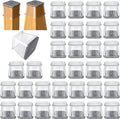 32 Pcs Square Chair Leg Protectors for Hardwood Floors,Felt Furniture Floor Protectors with
