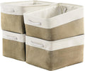 TcaFmac Storage Basket for Organizing - Large 4 Pack Fabric Storage Bins Baskets for Shelves