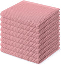 Homaxy 100% Cotton Waffle Weave Kitchen Dish Cloths, Ultra Soft Absorbent Quick Drying Dish Towels