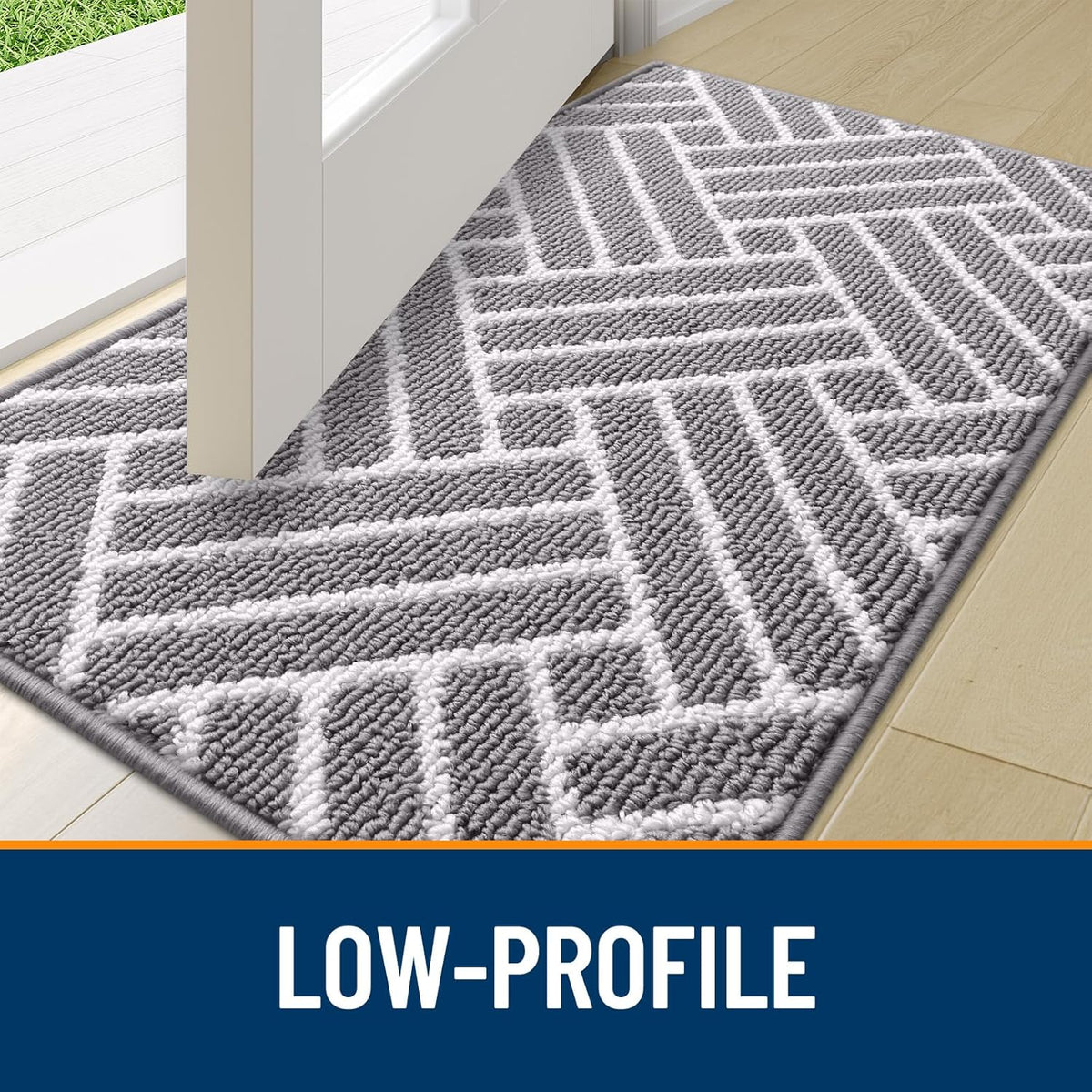 OLANLY Indoor Door Mat, 36x24 Inch, Dirt Resistant and Absorbent, Non-Slip Rubber Backing Floor