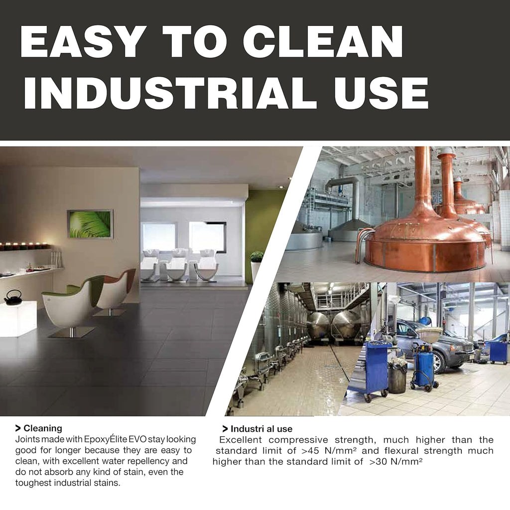 The Tile Doctor EpoxyElite EVO - Litokol Epoxy Grout for Tile, Ideal for Home Office Decor &