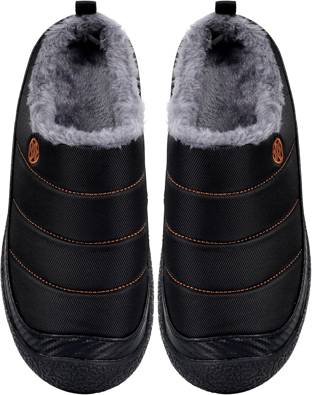 Womens Mens House Slippers Slip on Snow Winter Warm Fully Fur Lined Slippers Indoor Outdoor Shoes