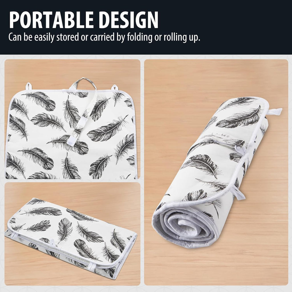 Seiritex Ironing Mat, Portable Ironing Pad 39.4 x 18.9 inch Table Top Iron Board 5 in 1 Travel Iron