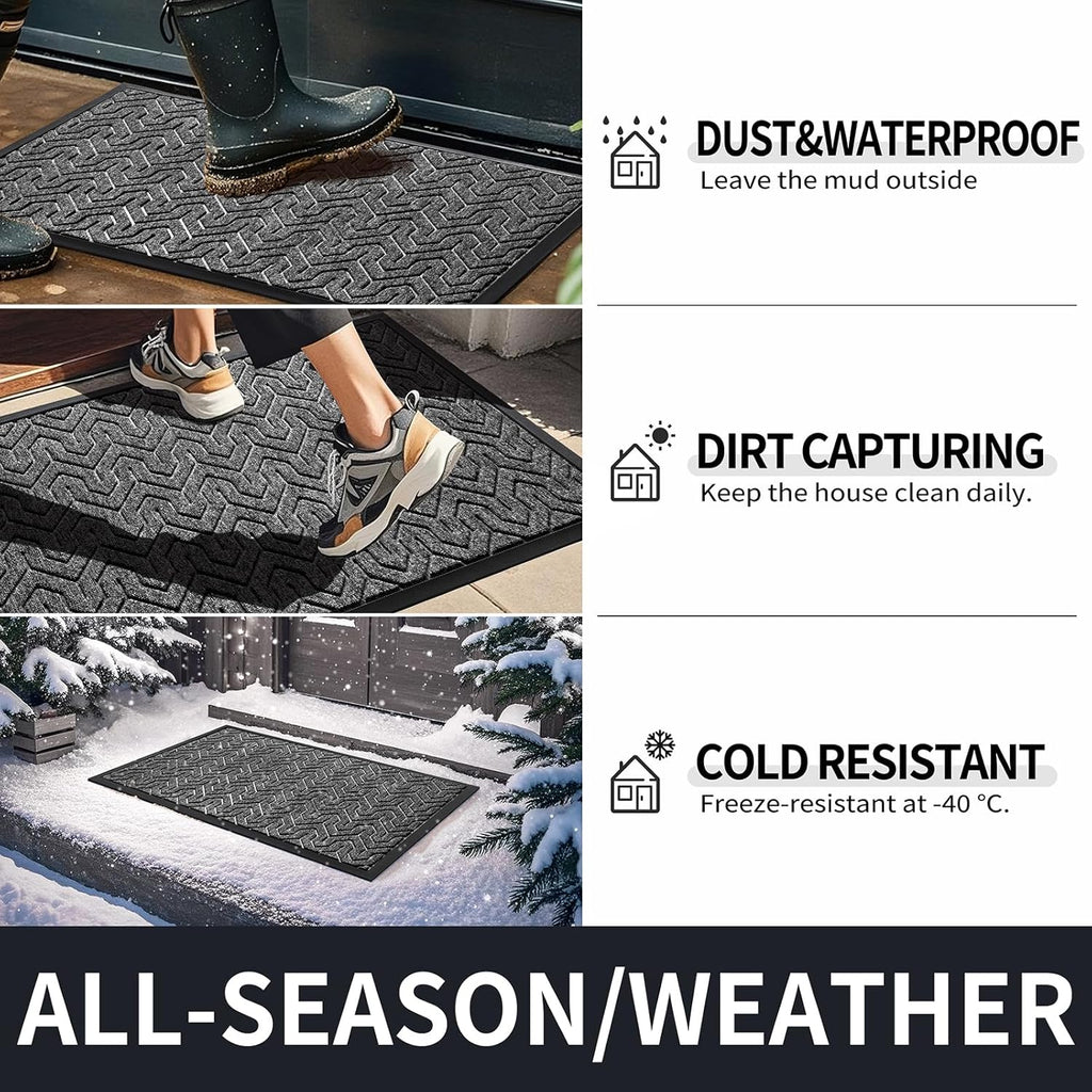 Yimobra Large Door Mat Outside Entrance 47x32, Waterproof Heavy Duty Outdoor Mats for Front Door