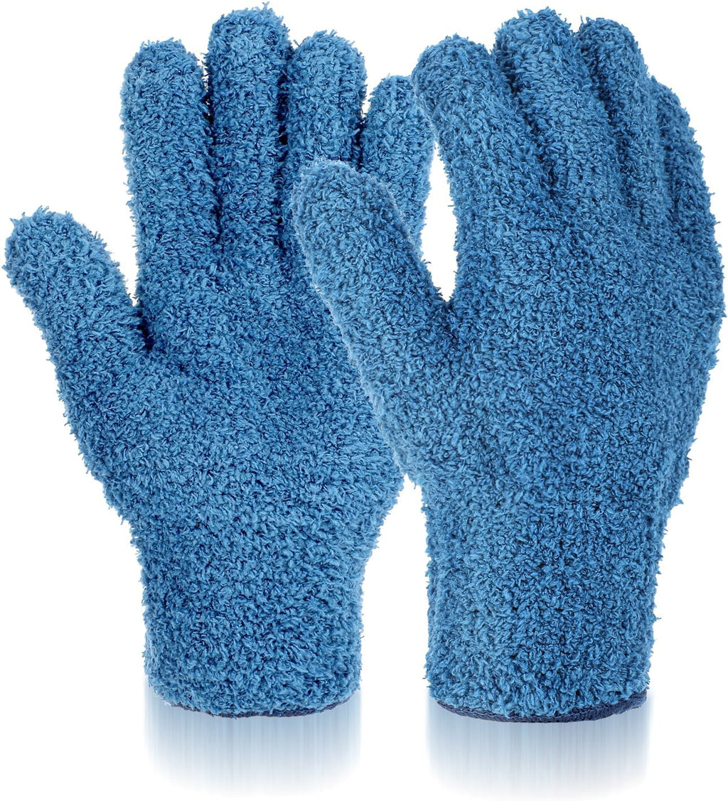 Plant Dusting Gloves, Microfiber Dusters for Cleaning Kitchen Indoor Mitt for House Use Desk Window