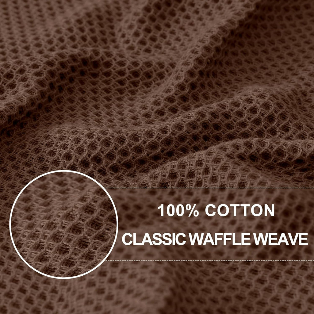 Homaxy 100% Cotton Waffle Weave Kitchen Dish Cloths, Ultra Soft Absorbent Quick Drying Dish Towels