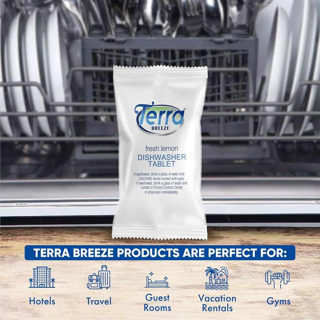 Individually Wrapped Dishwasher Tablets | Dishwasher Detergent | Dish Soap Pods | Fresh Lemon Scent
