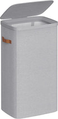 SONGMICS Laundry Basket, 26.4 Gal. Laundry Hamper, Easy Assembly, with Lid and Handles, Removable