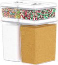DWËLLZA KITCHEN Large Airtight Food Storage Containers - Clear Plastic Bulk Food Pantry & Kitchen