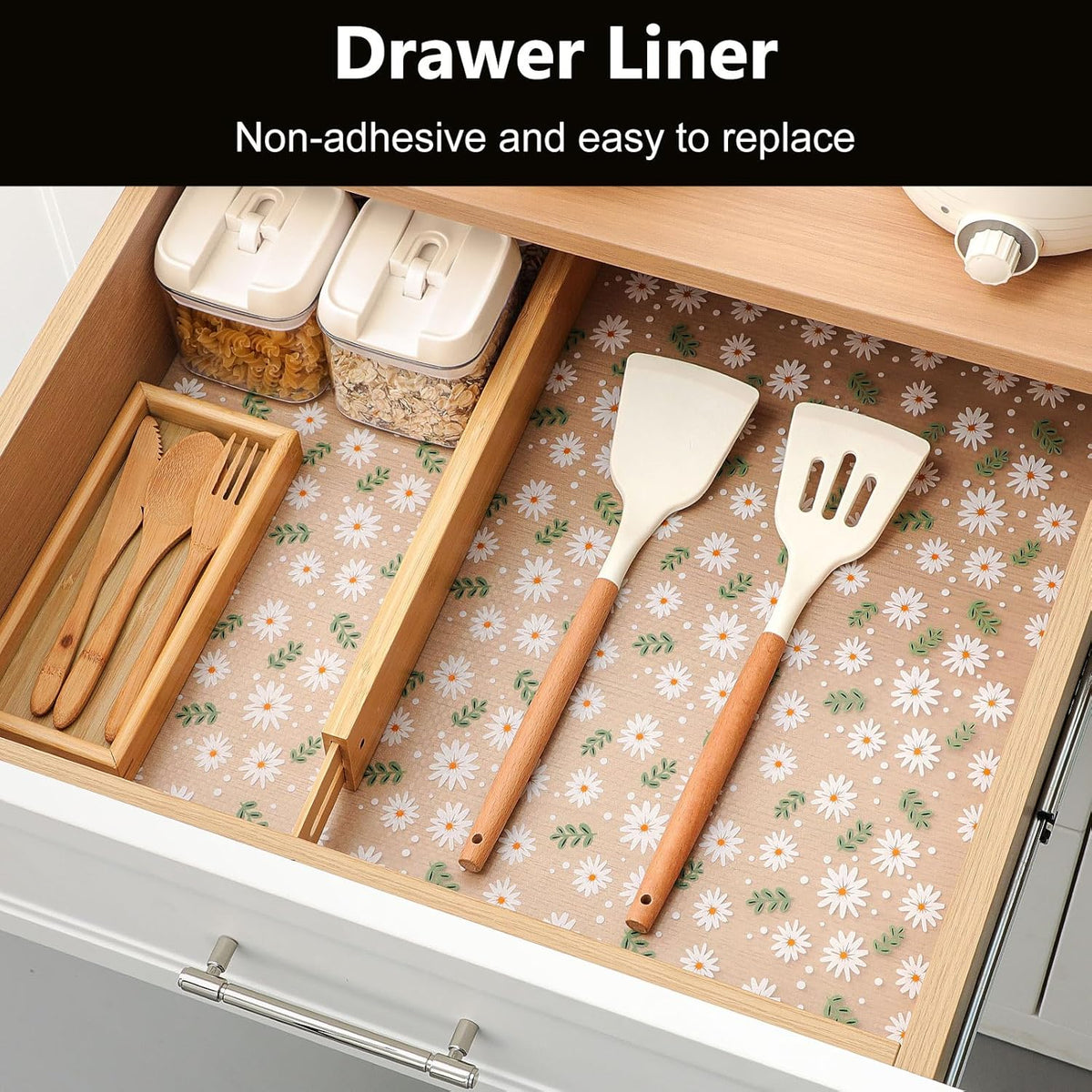 INNOLITES Shelf Liner – Cabinet & Drawer Liner Non-Adhesive – Waterproof Oil-Proof – Durable EVA