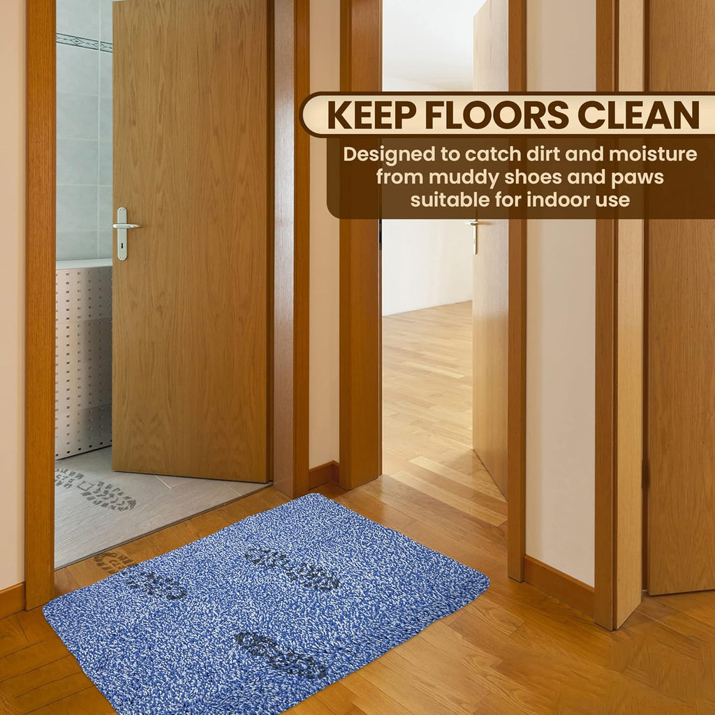 Premium Microfiber Indoor Door Mat – 36"x60" Washable Entry Mat, Non-Slip, Waterproof Backing