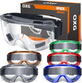 OXG 6 Pack Safety Goggles ANSI Z87.1 Glasses, Anti-Fog Protective Safety Glasses Lab Goggles Men