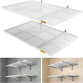 2-Pack 2x3ft Adjustable Garage Wall Shelving 560lbs Load Capacity Heavy Duty Wall Mounted Storage