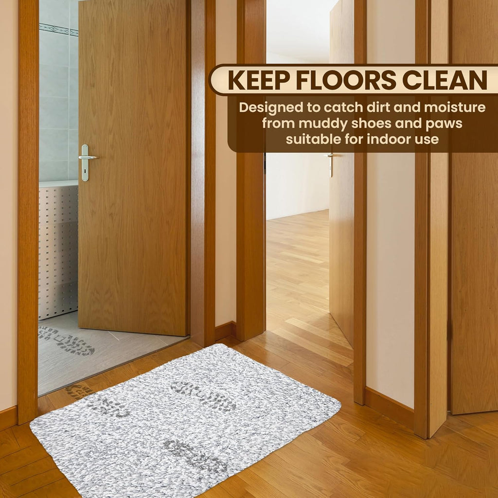 Premium Microfiber Indoor Door Mat – 24"x36" Washable Entry Mat, Non-Slip, Waterproof Backing