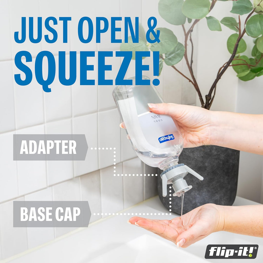 Flip-It! Bottle Emptying Kit – 6 Bottle Pack - No more wasted product - Fits most plastic bottles