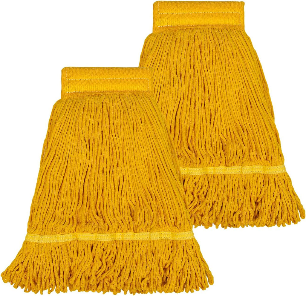 Pack of 2 Heavy Duty Commercial Mop Head Replacement, General Cleaning Mop Heavy Duty Commercial