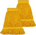 Pack of 2 Heavy Duty Commercial Mop Head Replacement, General Cleaning Mop Heavy Duty Commercial