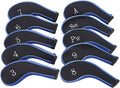 Sword &Shield sports Neoprene Zipper Golf Club Iron Head Covers Iron Covers 10pcs/Set