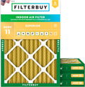 Filterbuy 14x20x2 Air Filter MERV 11 (MPR 1200) Allergen Defense Replacement (4-Pack)