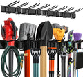 Garage Wall Organizer | 64" Heavy-Duty Tool Storage Rack | Adjustable Double-Layer Hooks | 400 lbs