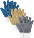 Bencailor 3 Pairs Microfiber Plant Dusting Gloves Leaf Cleaning Gloves for Indoor Plants, Blinds