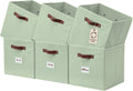 DECOMOMO Storage Cubes, 13x13x13 Storage Cube Bins with Labels, Fabric Organizer Bins (13" / 6pcs