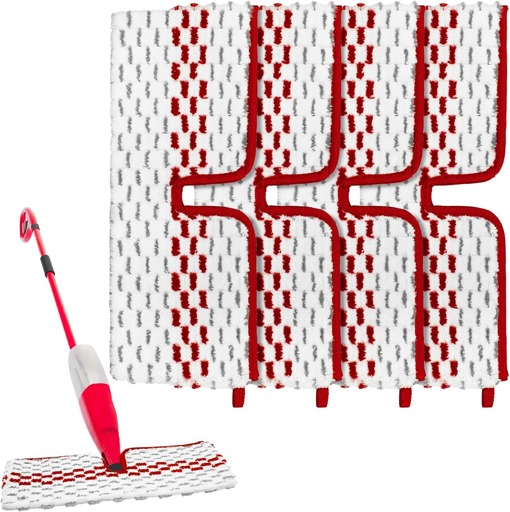 Microfiber Spray Mop Pads - Compatible with Promist MAX, Double Sided Replace Head for Dry/Wet