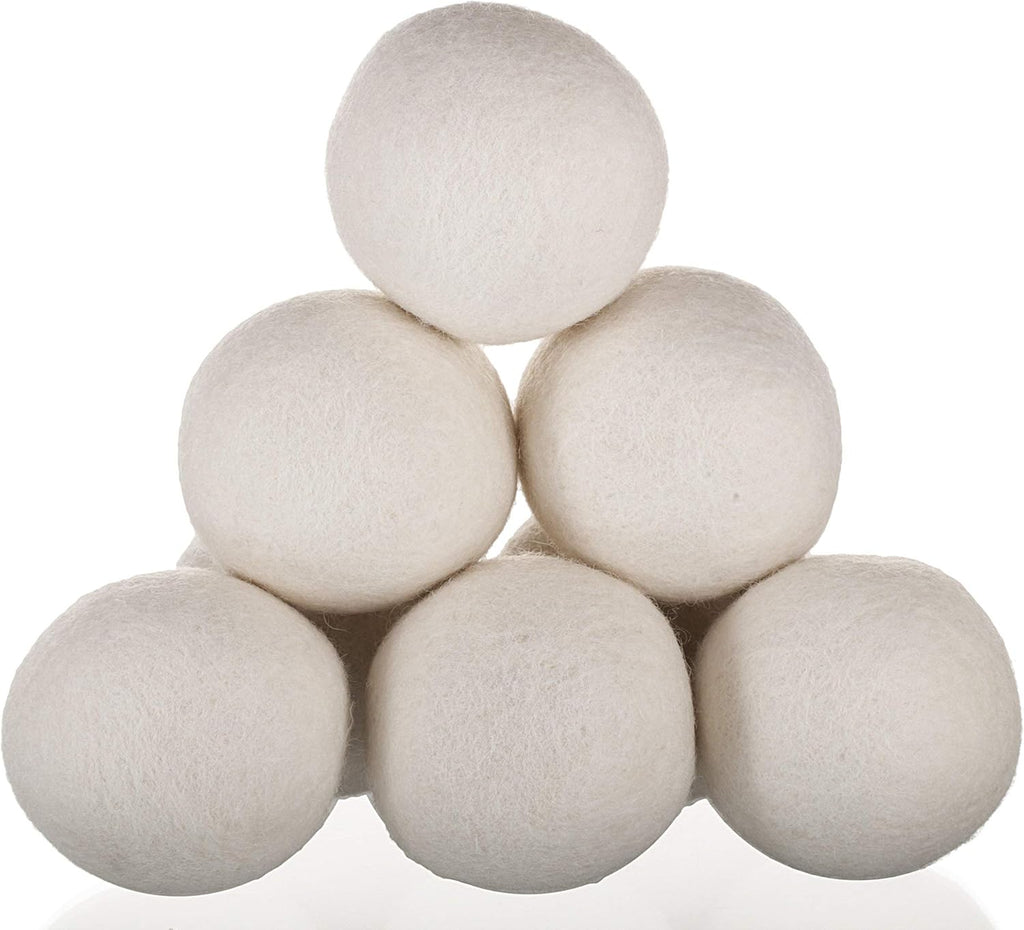 Woolzies Wool Dryer Balls Organic: Our Big Wool Spheres are the Best fabric softener | 6-Pack XL