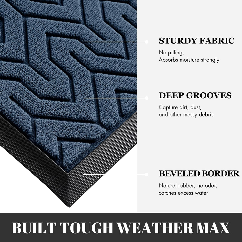 Yimobra Extra Large Door Mat Outside Entrance 60x32, Waterproof Heavy Duty Outdoor Mats for Front