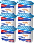 Vacplus Moisture Absorbers 6 pack, 16.0 Oz Portable Humidity Absorber Boxes for Your Bathroom