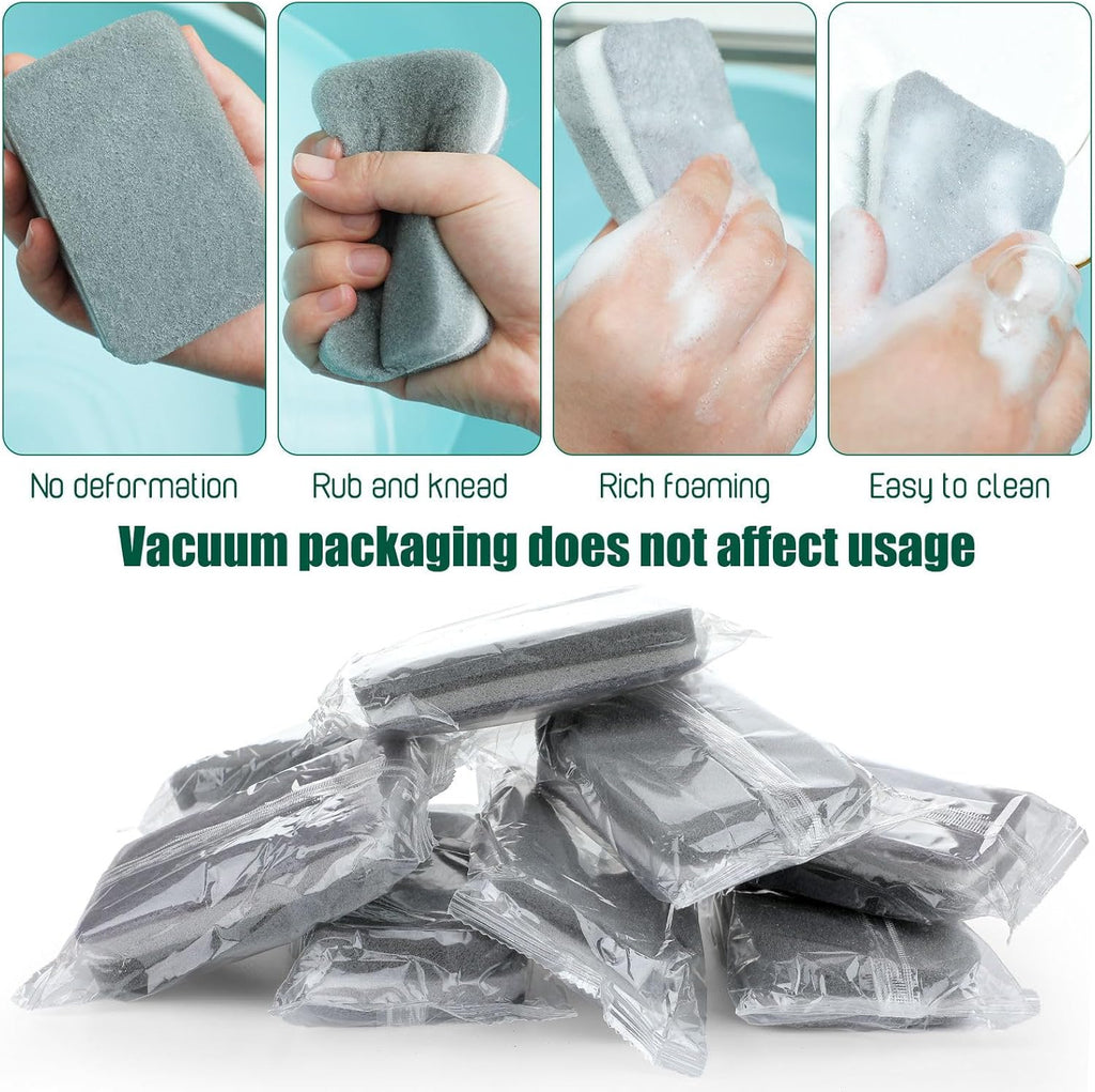 Tanlade 240 Pcs Individually Wrapped Sponge Dishwashing Sponge Bulk Non Scratch Scrub Sponges