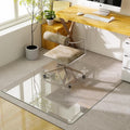 GLSLAND 47"x40" Tempered Glass Chair Mat Heavy-Duty Floor Protector for Carpet & Hard Floors