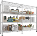 Himimi 4-Tier Adjustable Metal Shelving - 1600LBS Capacity, Heavy Duty Wire Organizer for Pantry