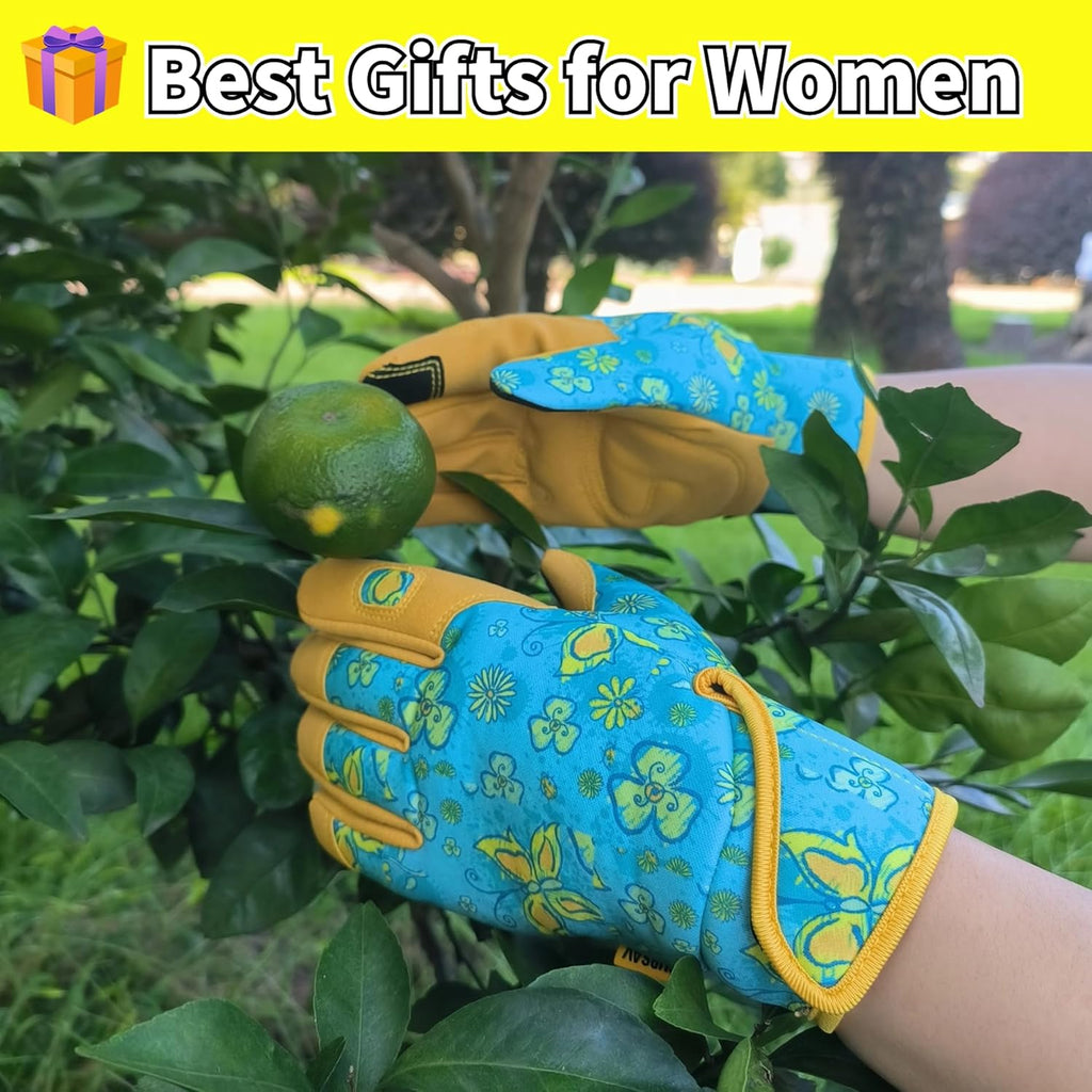 Thorn Proof&Puncture Resistant Gardening Gloves with Grip,Garden Gloves for Women, Leather Work