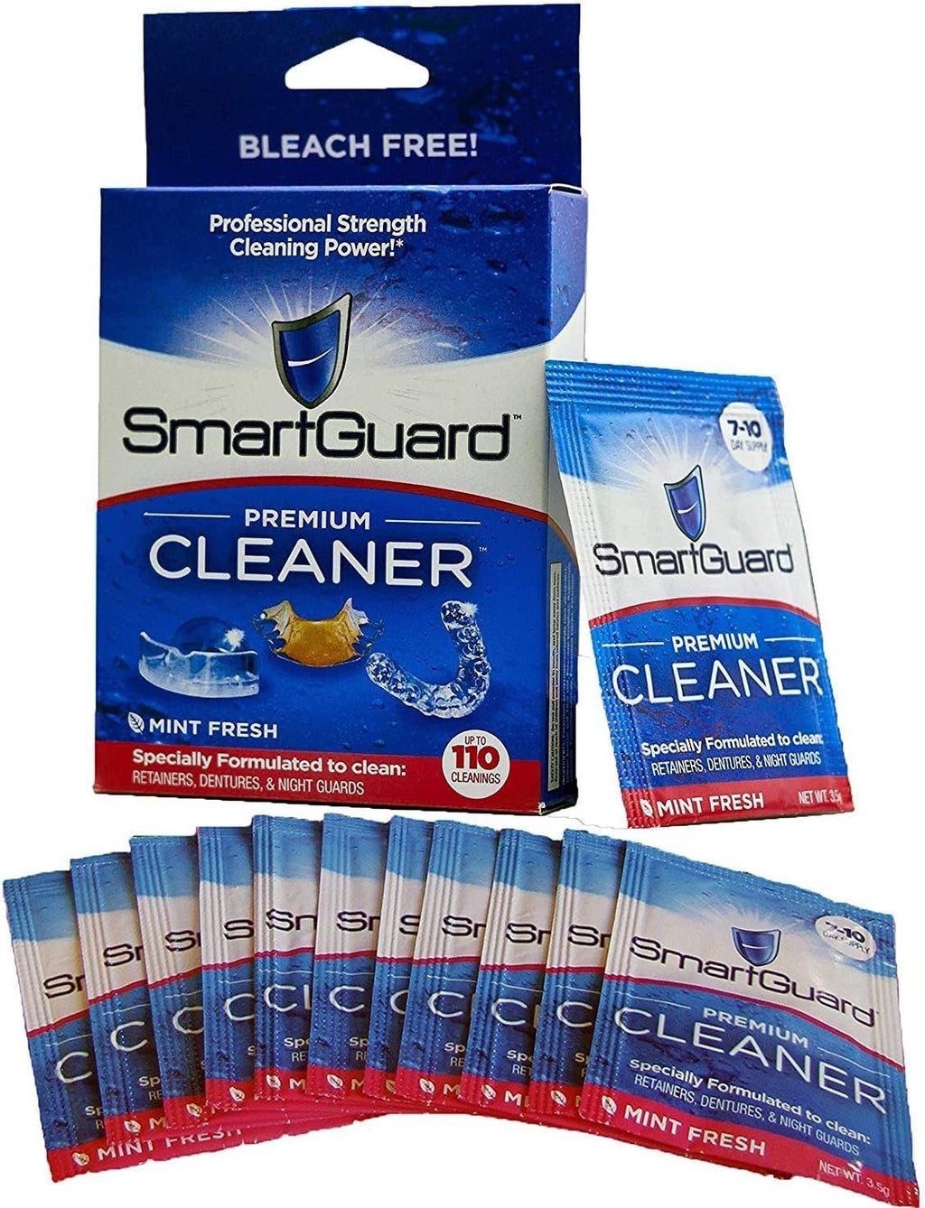 SmartGuard Premium Cleaner Crystals –(110 Cleanings)- Removes Stain, Plaque & Bad Odor from