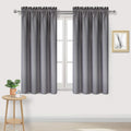 DWCN Grey Blackout Curtains for Bedroom – Rod Pocket Thermal Insulated Energy Saving Drapes for