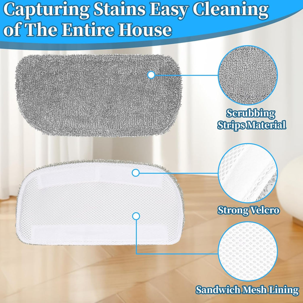 5 Pack Steam Mop Replacement Pads,Steam Mop Pads Compatible with GorFanty Steam Mop GF-6610B &