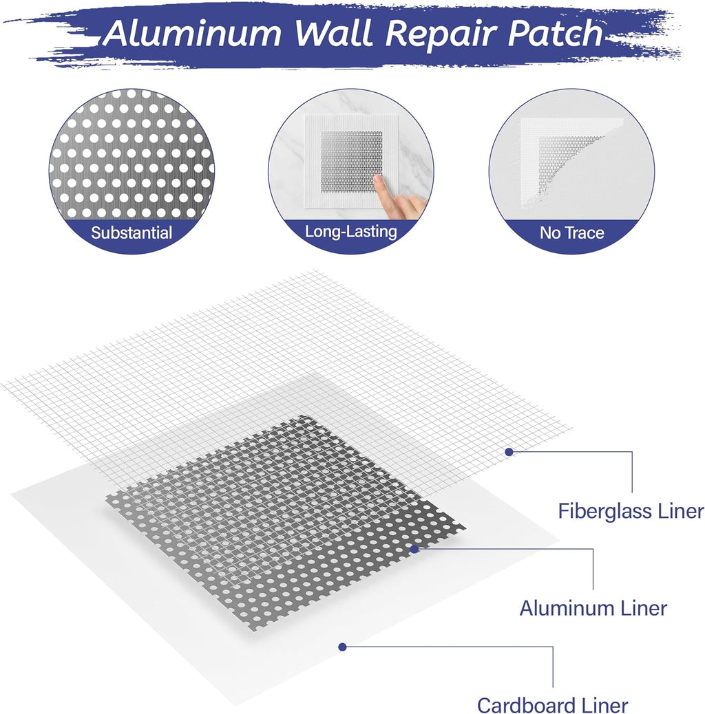 Oriflame Drywall Repair Kit: 8.5 Ounce Spackle Wall Repair with Patch/Scraper/Sandpaper/Gloves