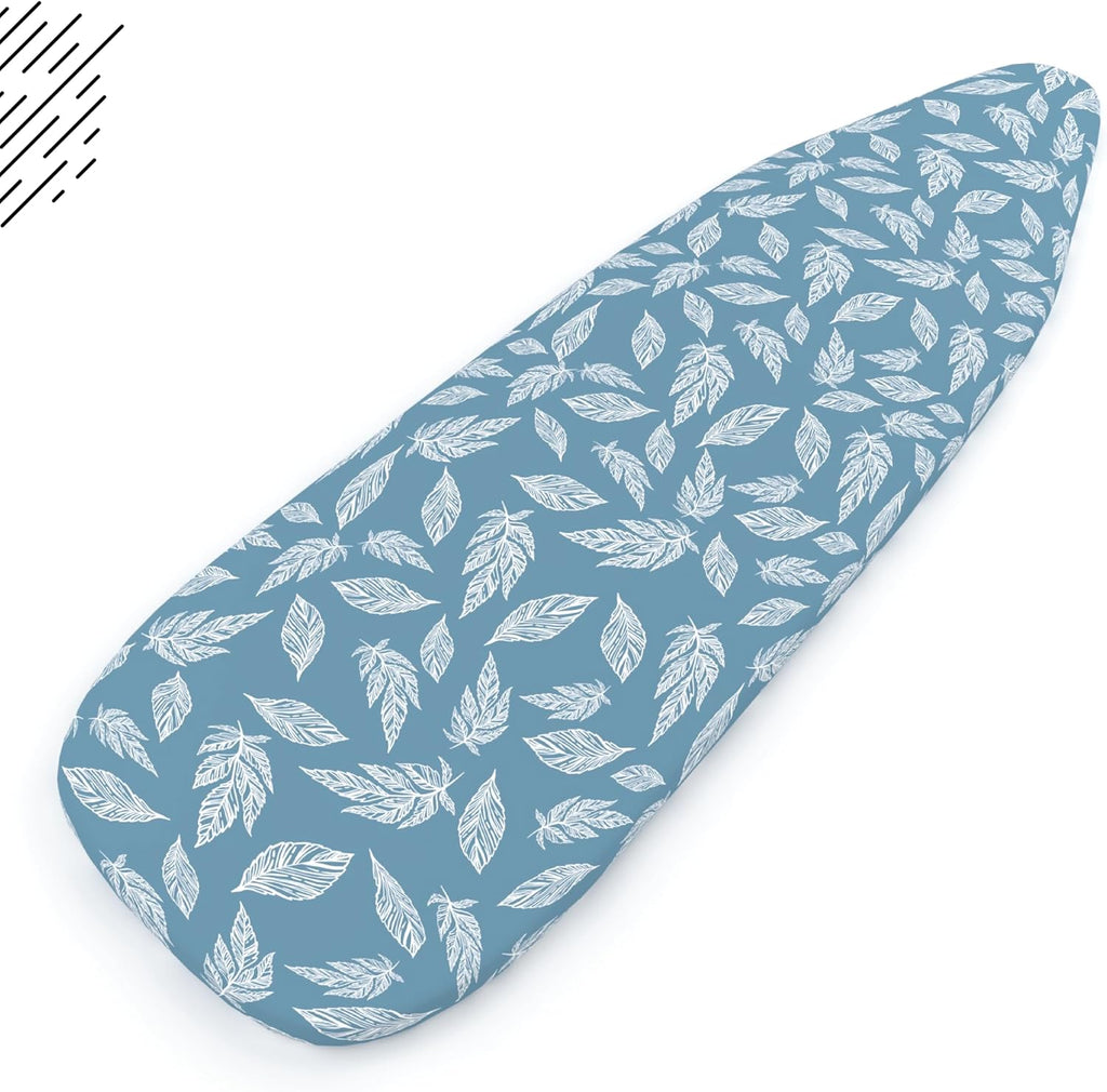 Encasa XO Ironing Board Cover and Pad 42"x14" - Thick 3mm Felt Padding, Drawstring Tightening &